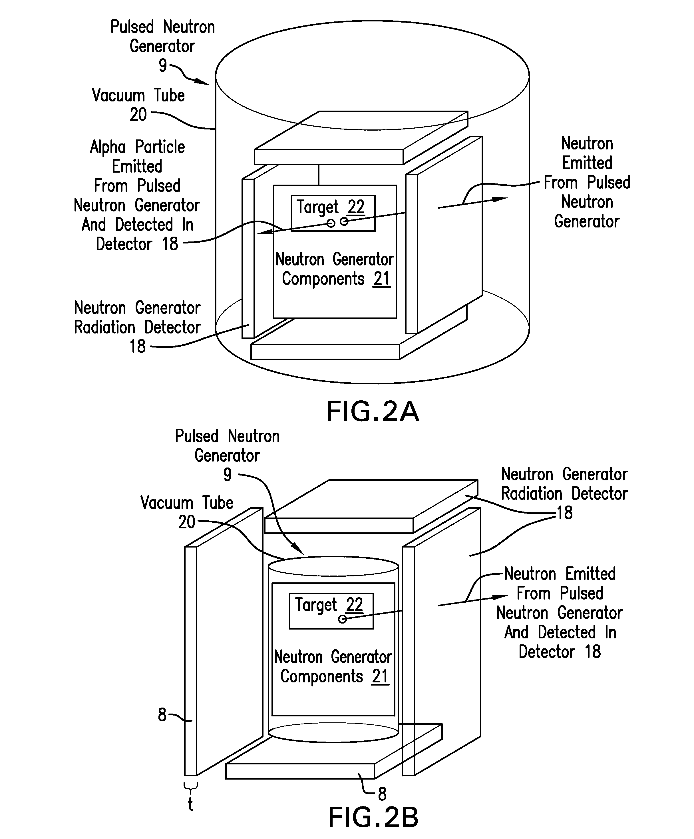 Measurement technique utilizing novel radiation detectors in and near pulsed neutron generator tubes for well logging applications using solid state materials