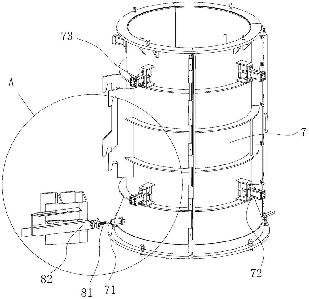 Radial extruder gas supply device, gas source adapter, radial extruder and machining method