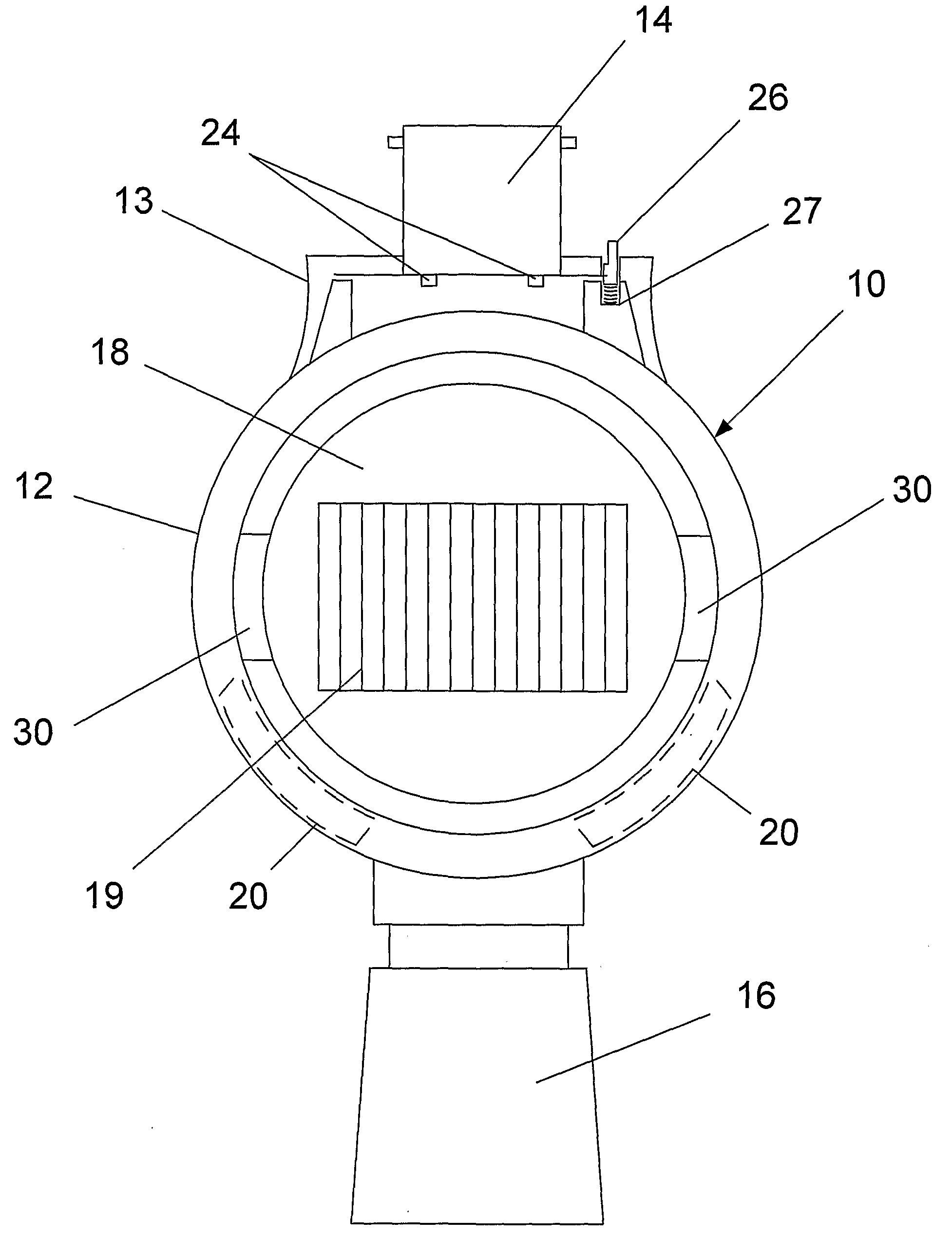Sensor with selectable sensing orientation used for controlling an electrical device