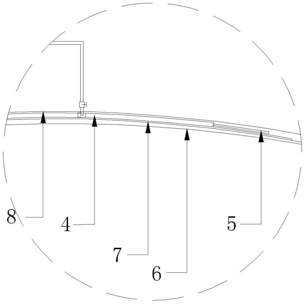 Polyurethane resin perfusion structure and molding method of wind power generation blade