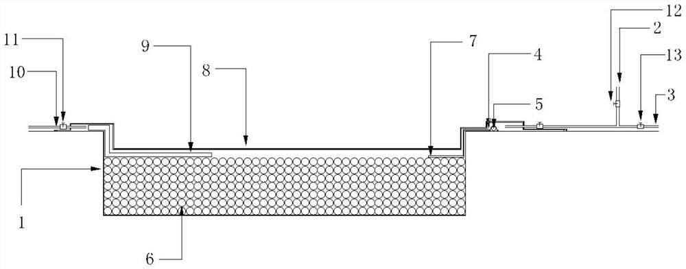 Polyurethane resin perfusion structure and molding method of wind power generation blade