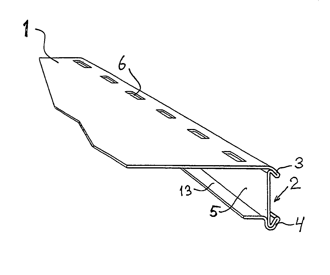 Profile moulding intended to be mounted at the front edge of a shelf and method for manufacturing