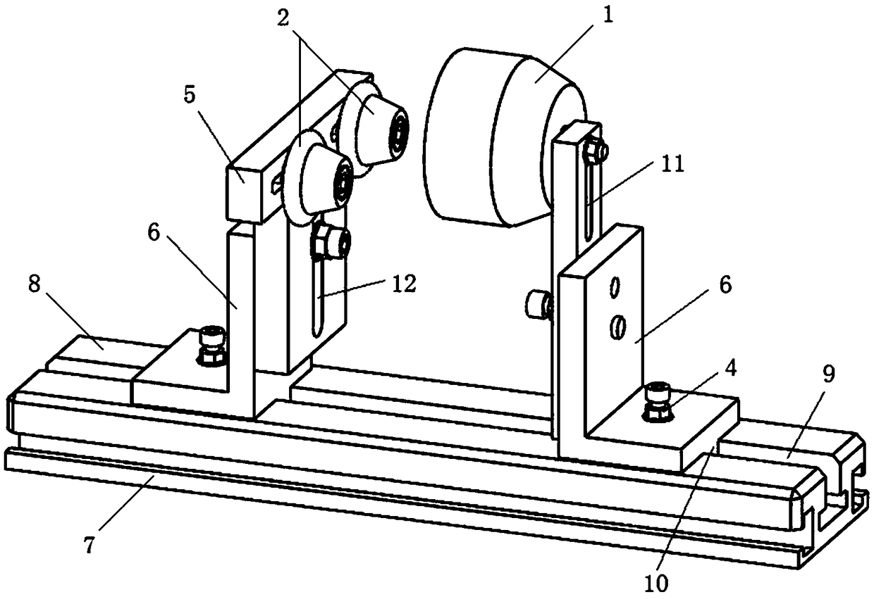 Bottle body processing base for gilding