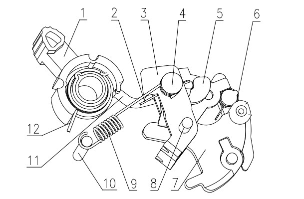 Operating mechanism of minitype breaker