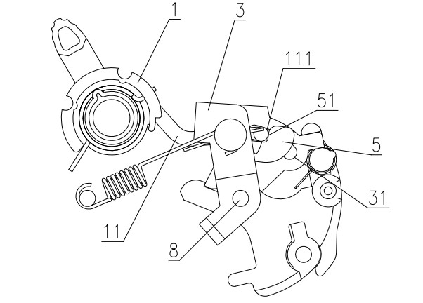 Operating mechanism of minitype breaker