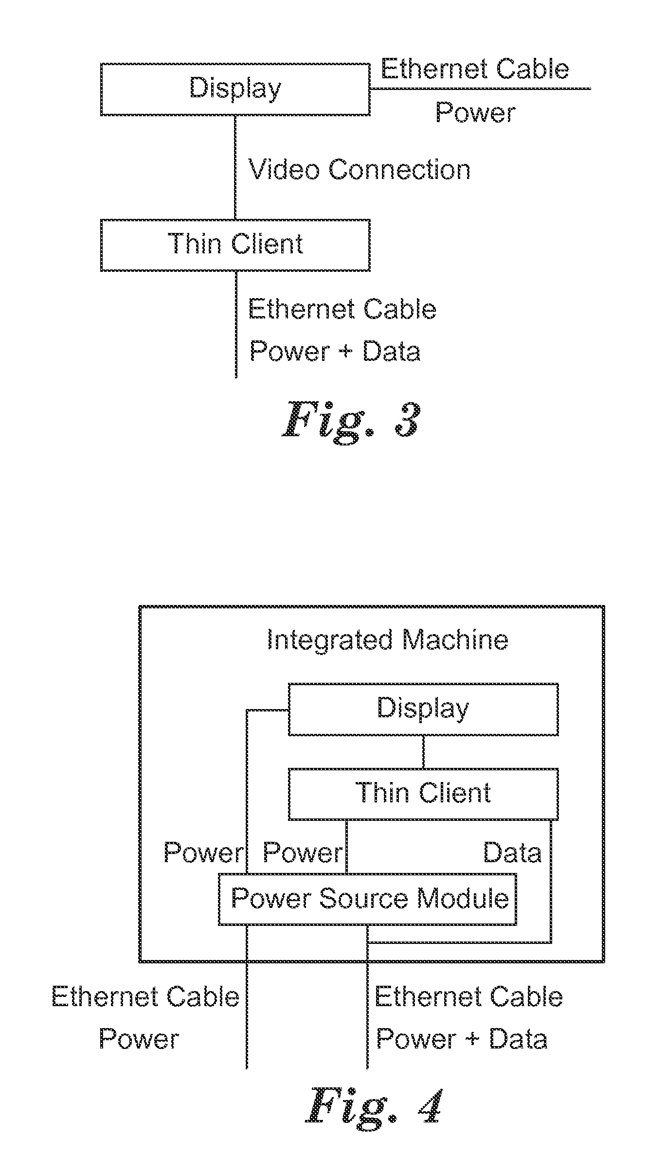 Power control device and power control method for thin client display