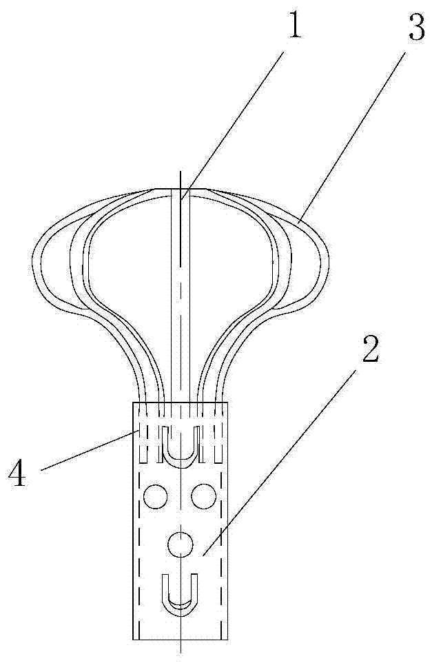Modeling method of necrotic femoral head repair model based on umbrella-shaped femoral head support