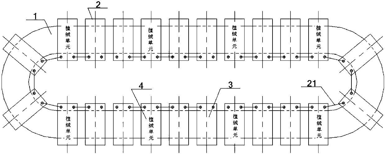 A kind of flocking device and using method of screen printing process