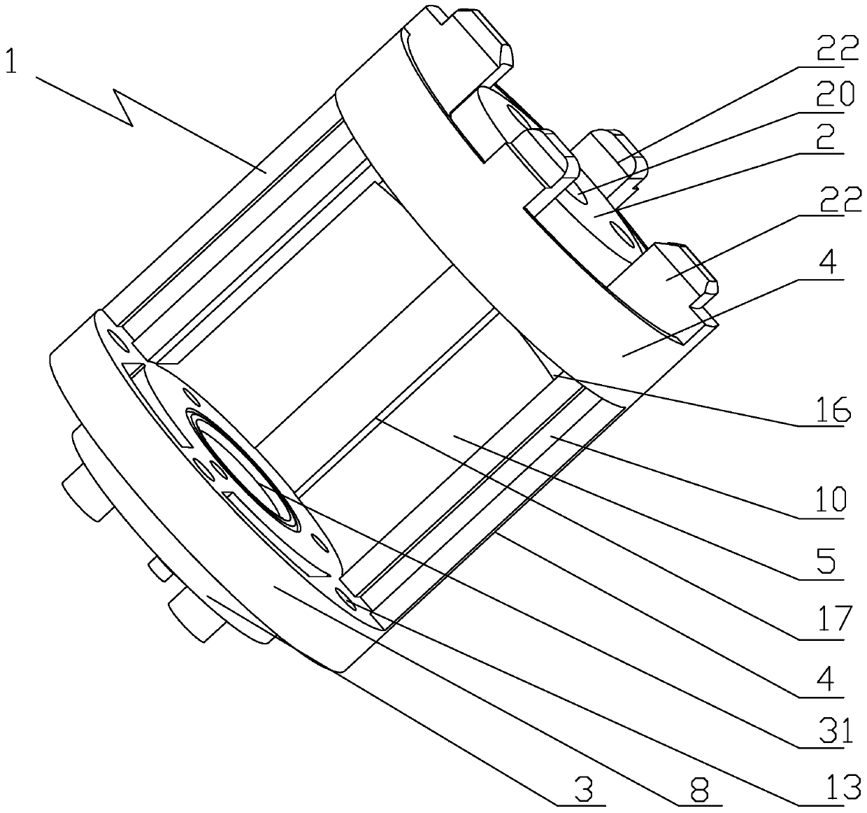 Split type fan