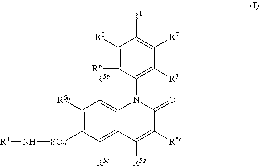 Alkyl dihydroquinoline sulfonamide compounds