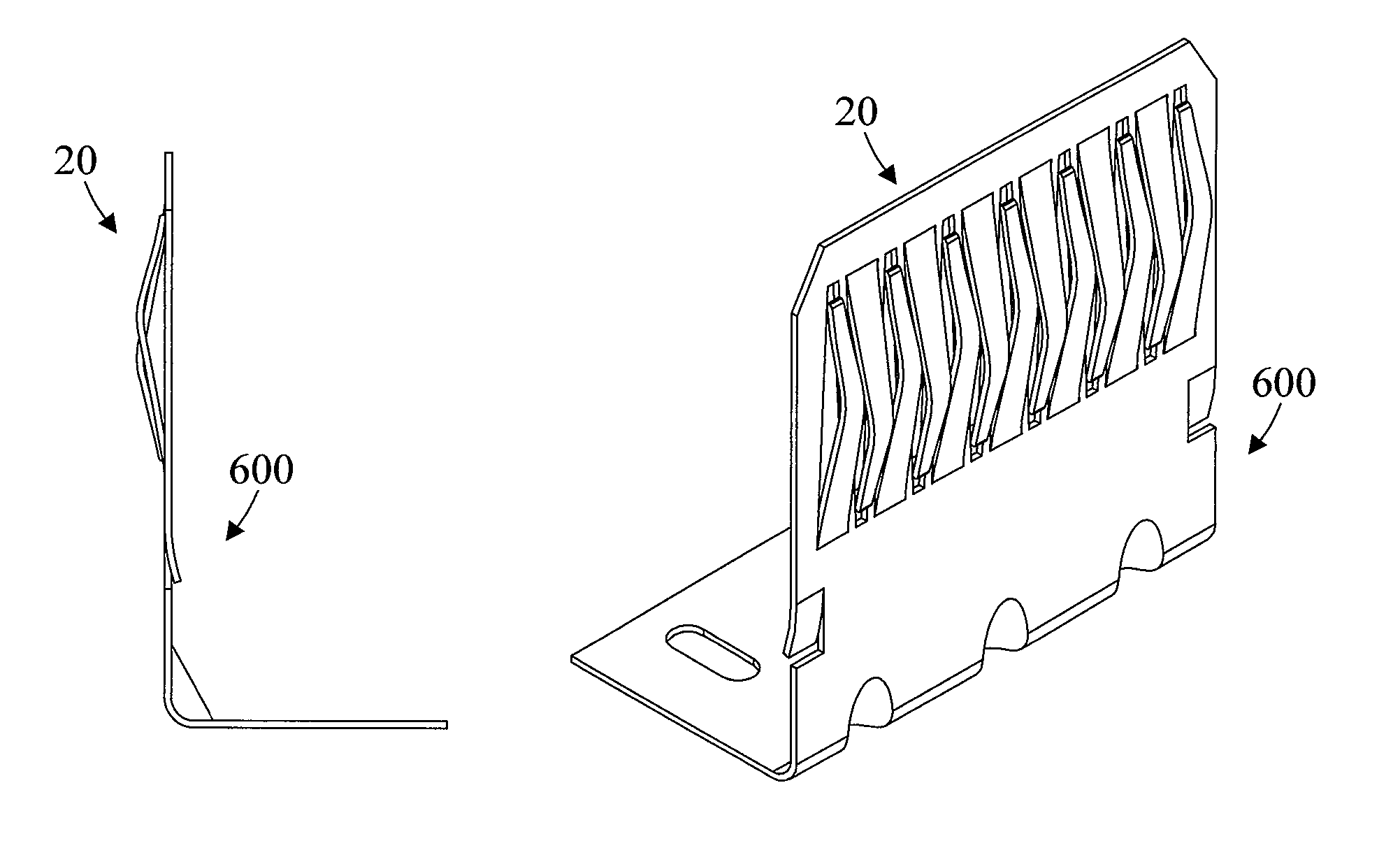 Electrical contact having multiple cantilevered beams