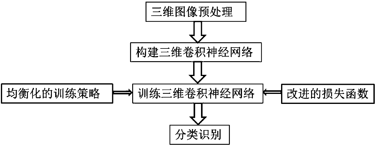 Image feature extraction and training method based on three-dimensional convolutional neural network