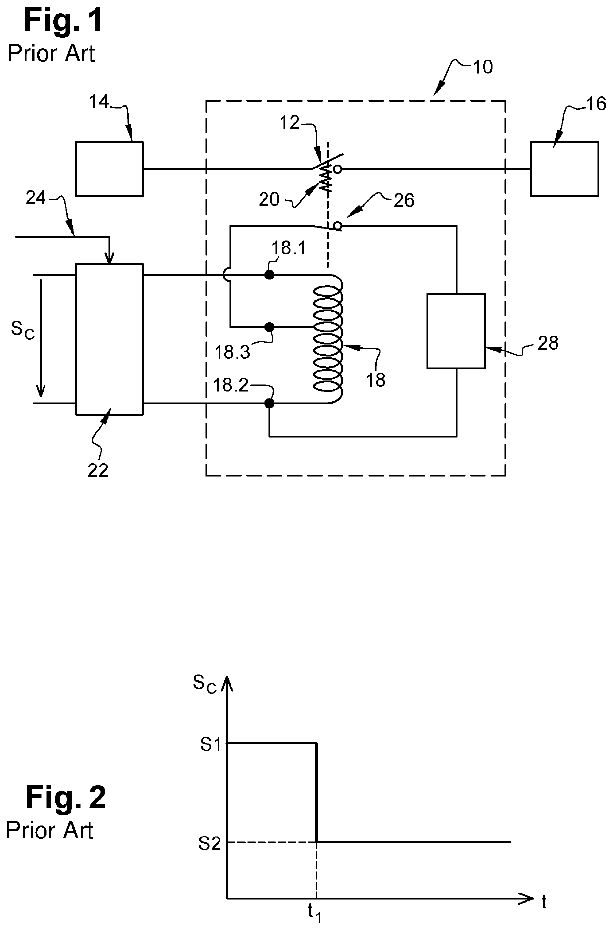 Electromechanical switching device of an electric power circuit