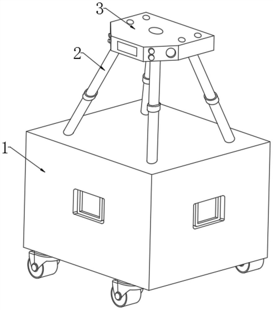 Self-early-warning high-heat-dissipation laser obstacle removing platform system