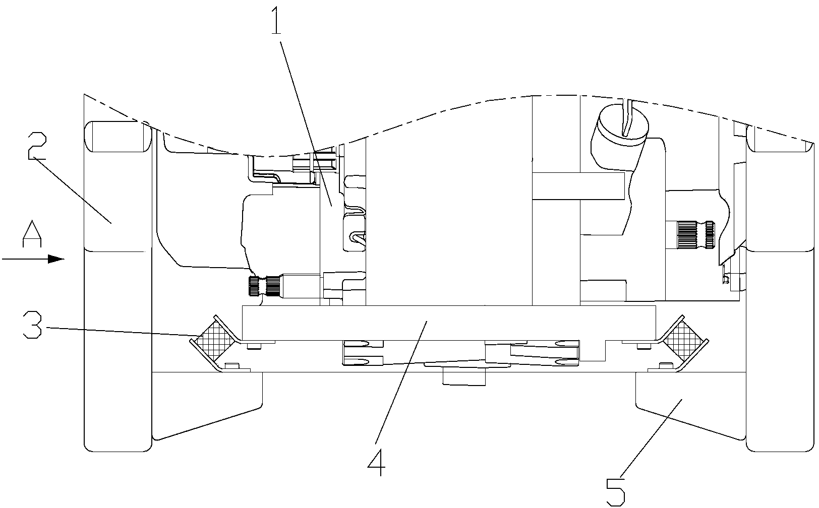 Engine suspension component and motor tricycle