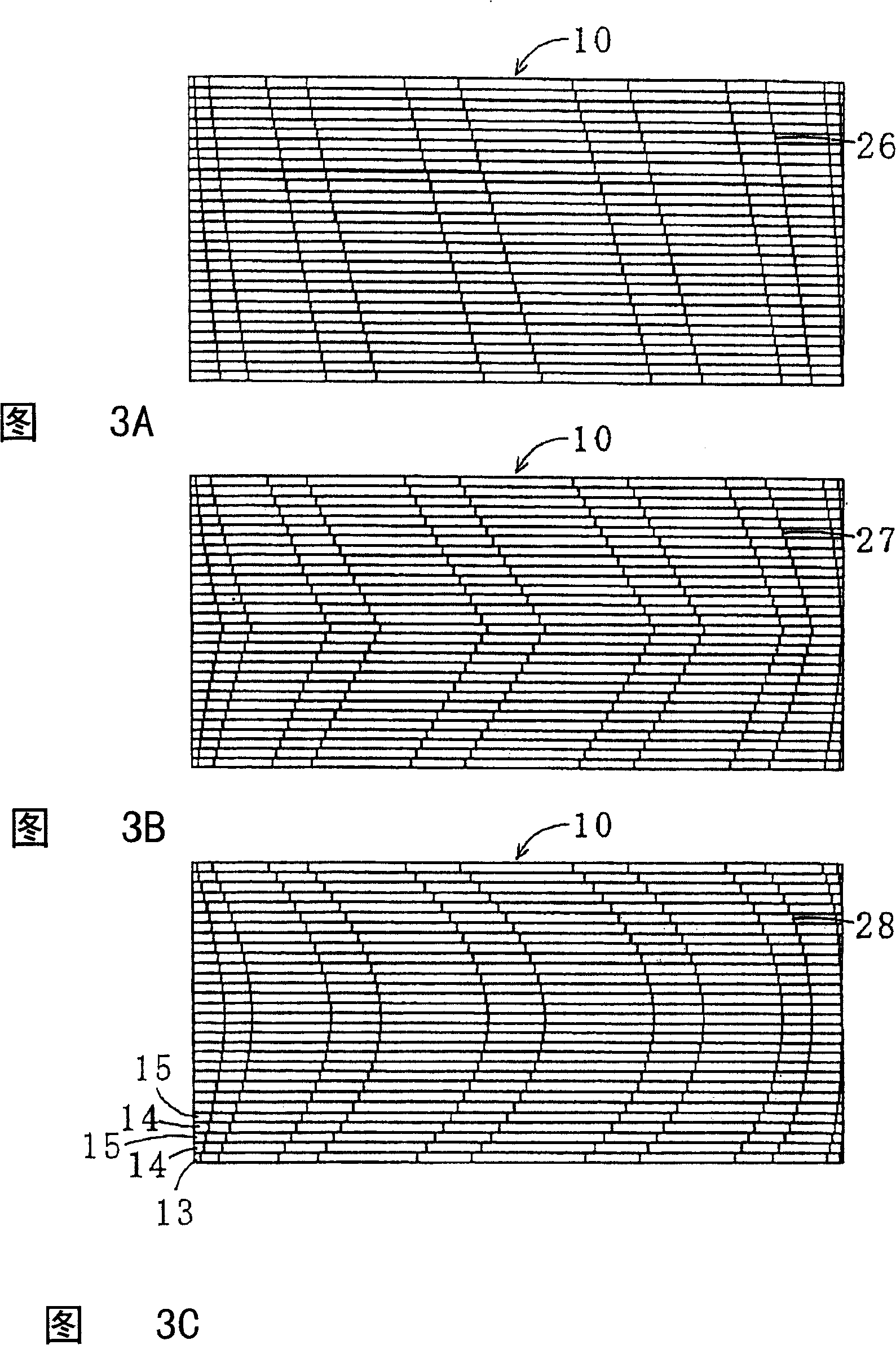 Skew shape variable laminated iron core and method of producing the same