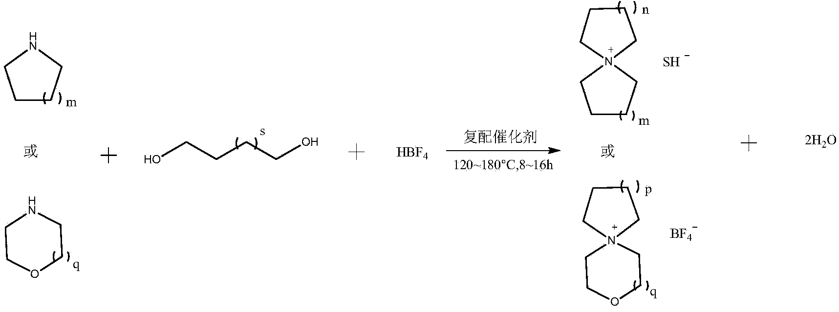 Preparation method of spiro-quaternary ammonium salt electrolyte