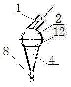 Device and method for dust collection and discharge of sintering flue gas