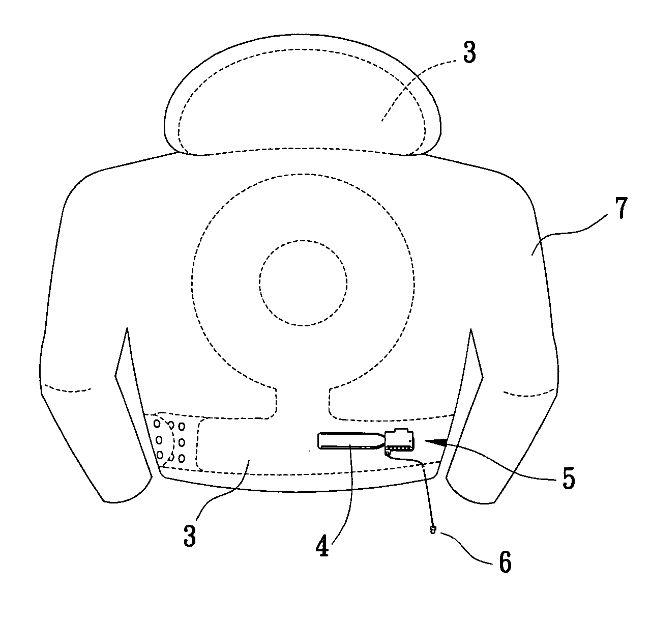 Inflating and separating device of body protection airbags