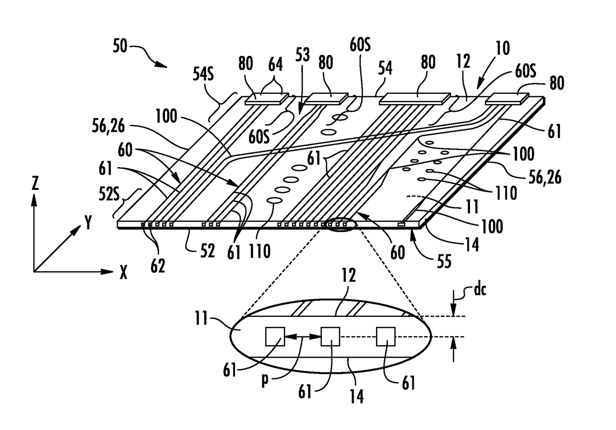GLASS WAVEGUIDE ASSEMBLIES FOR OE-PCBs AND METHODS OF FORMING OE-PCBs
