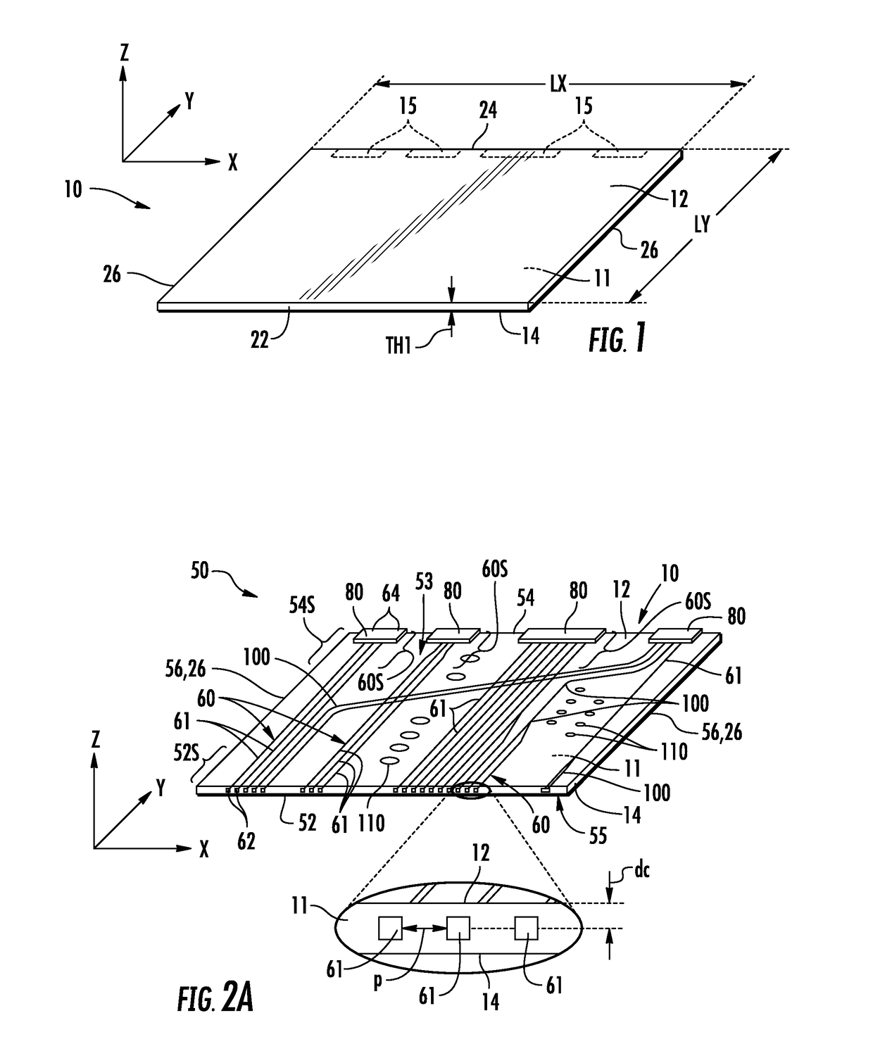 GLASS WAVEGUIDE ASSEMBLIES FOR OE-PCBs AND METHODS OF FORMING OE-PCBs