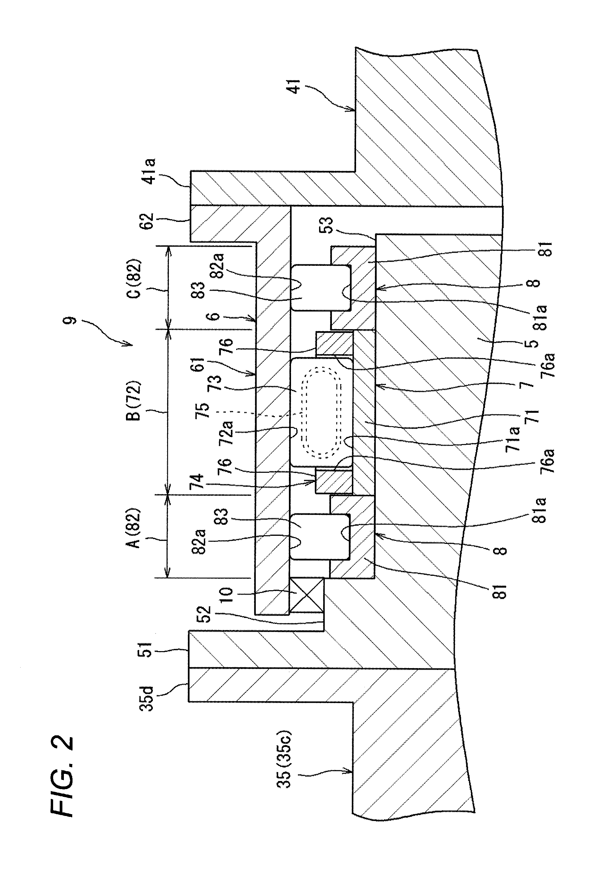 Divided cage and joint member for wind power generation apparatus