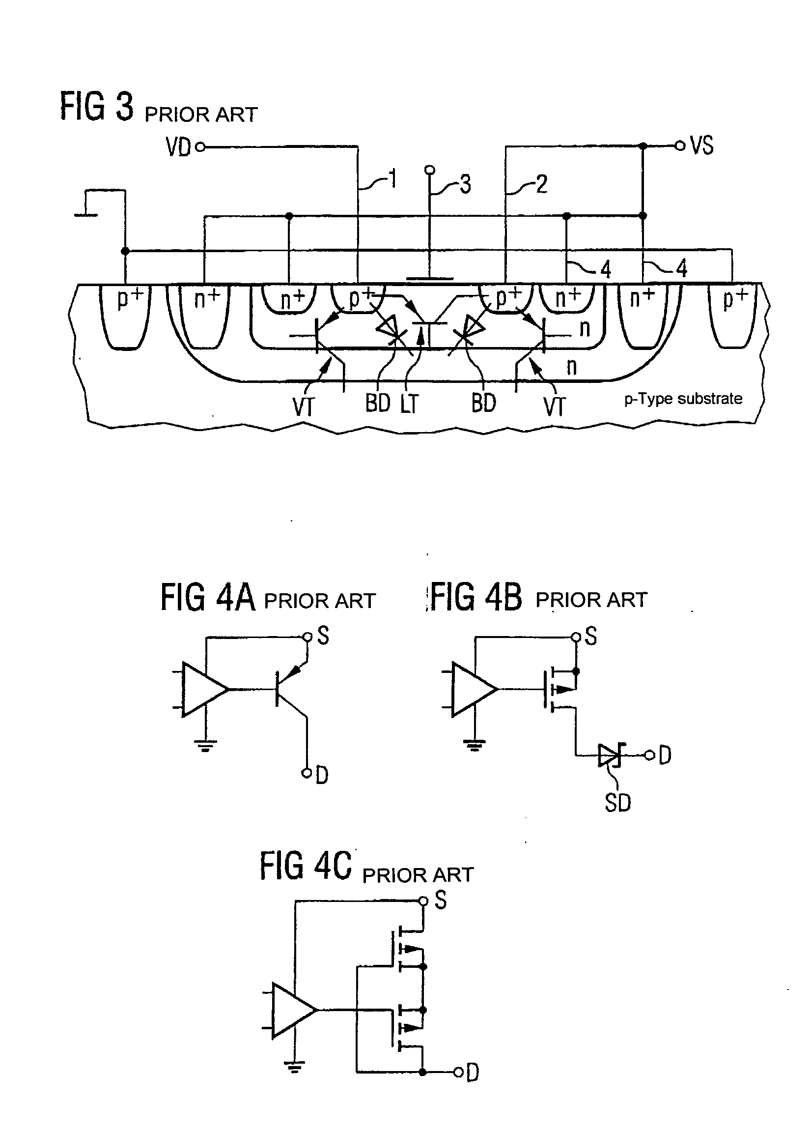 Circuit arrangement for protection against electrostatic discharge and voltage regulating device having a circuit arrangement