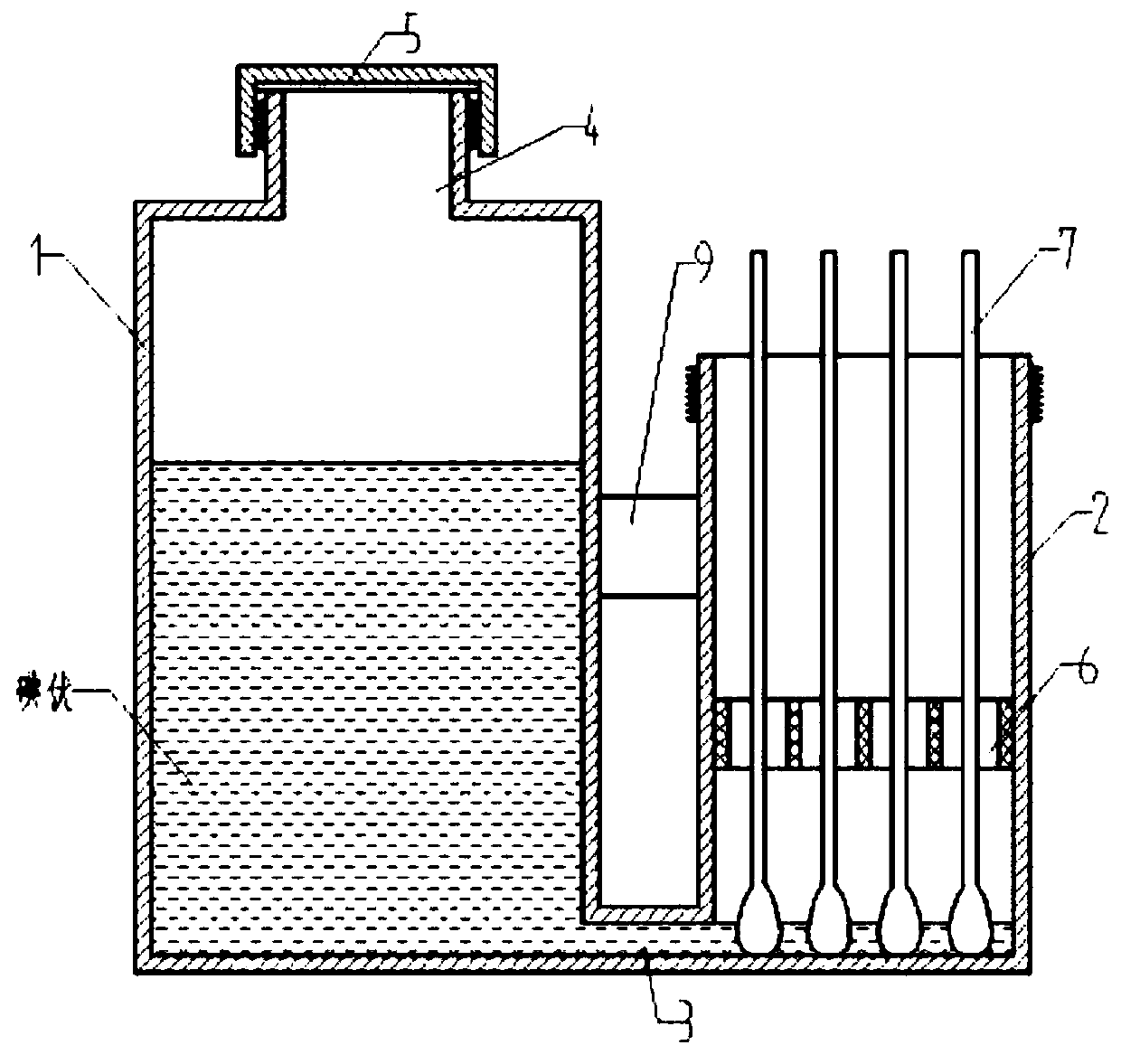 Iodophor bottle for blood draw disinfection