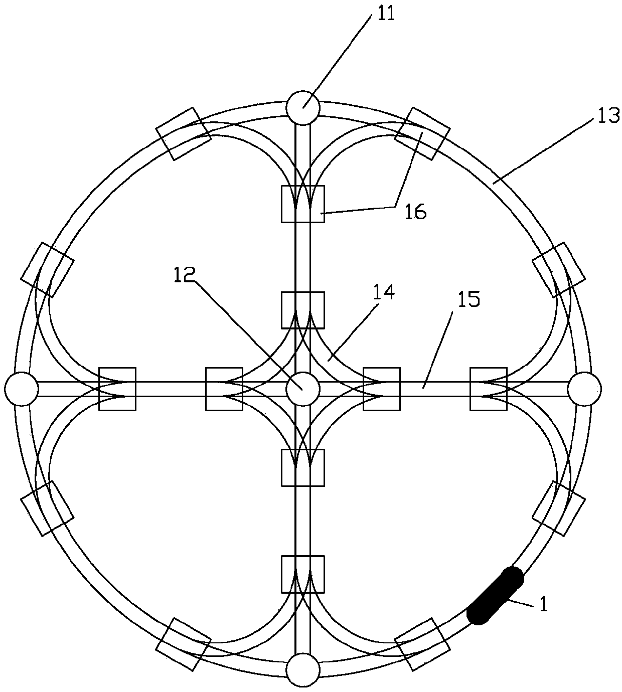 Path planning method for tubular logistics system