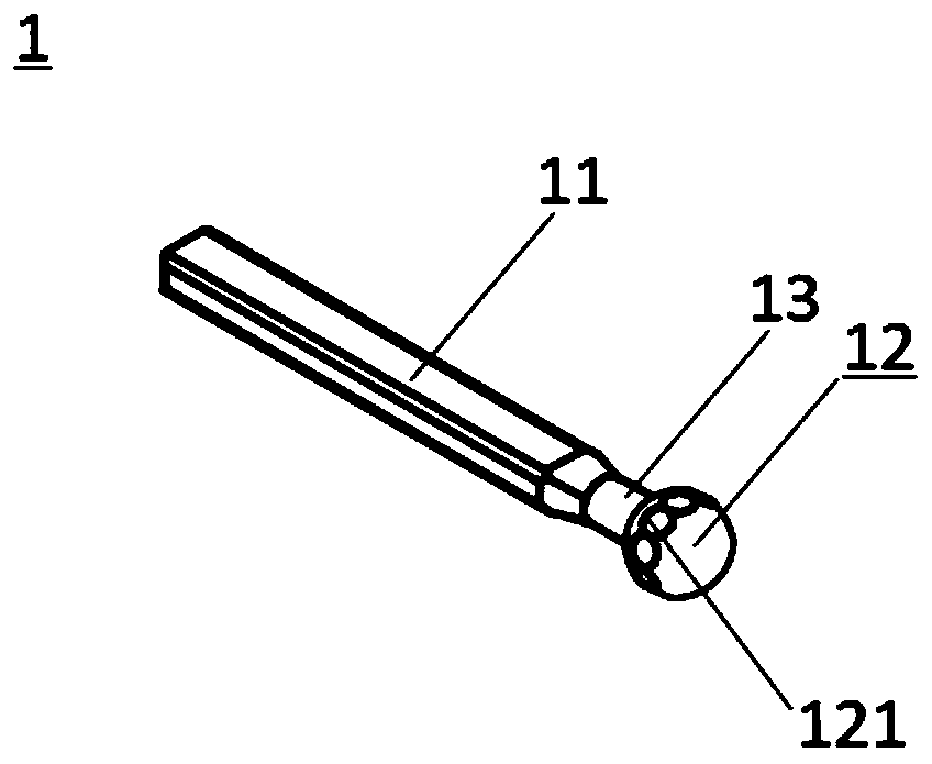 Horizontal connecting device and spine inner fixing system using same