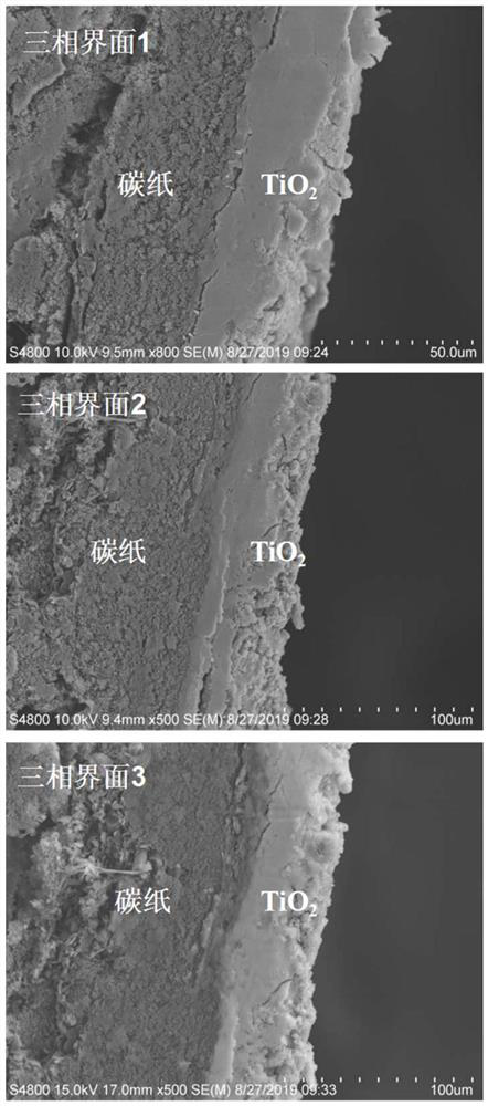 A photocatalytic gas-solid-liquid three-phase interface with adjustable wettability and its preparation method and application