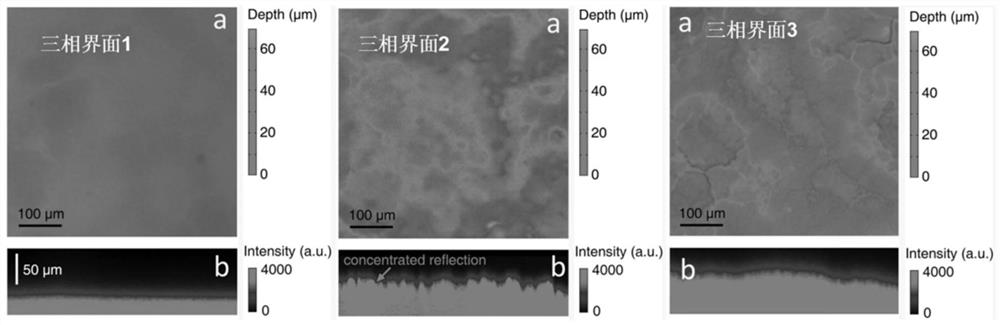 A photocatalytic gas-solid-liquid three-phase interface with adjustable wettability and its preparation method and application