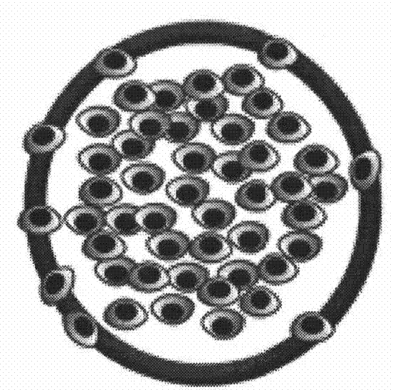 Two-step microcapsule preparation method in bio-artificial reaction device