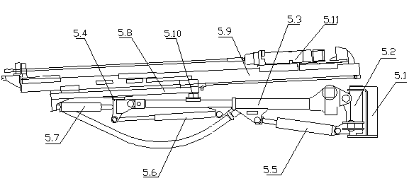 Efficient multi-function backhoe loader with hole and rock drilling function