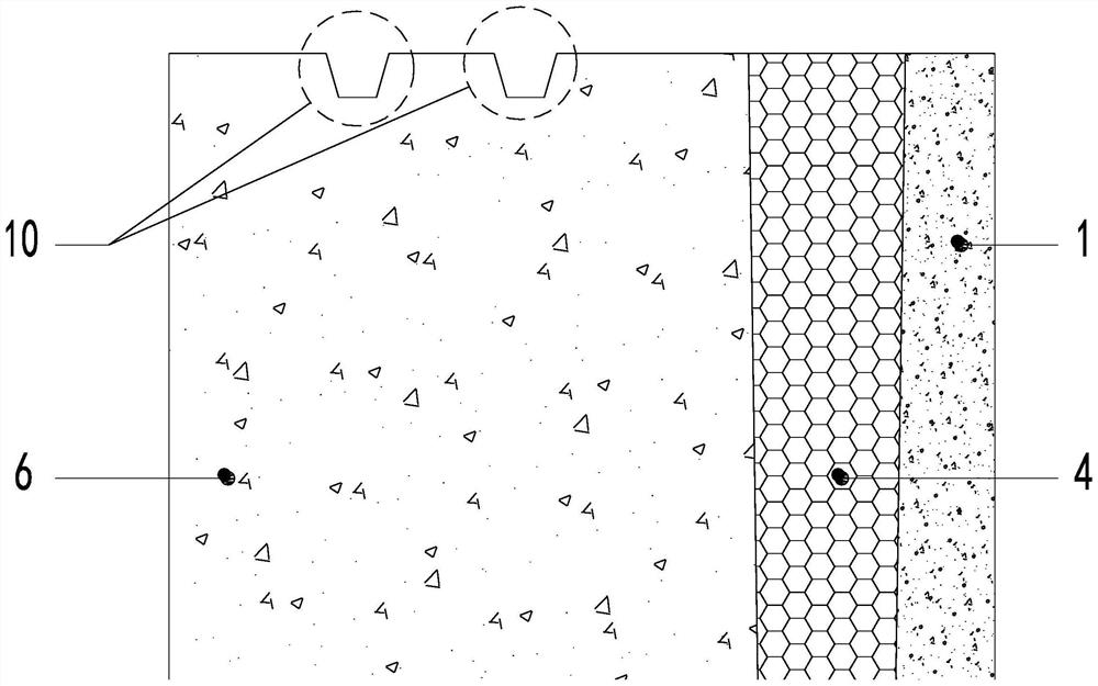 Series connection composite self-insulating building block as well as processing technology and construction technology therefor