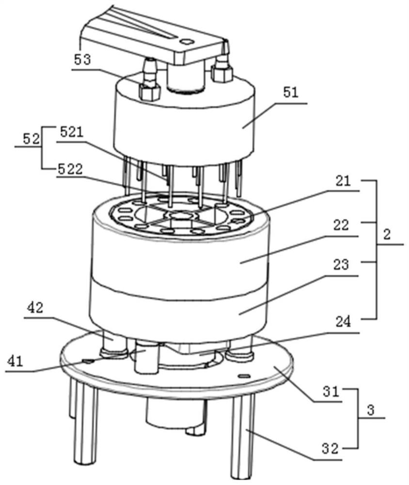 A magnetic particle cleaning device