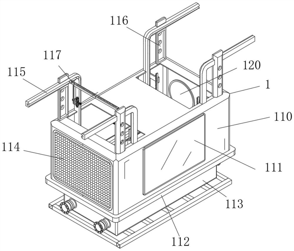 High-performance full coating glass fiber reinforced plastic grating coating device based on transportation