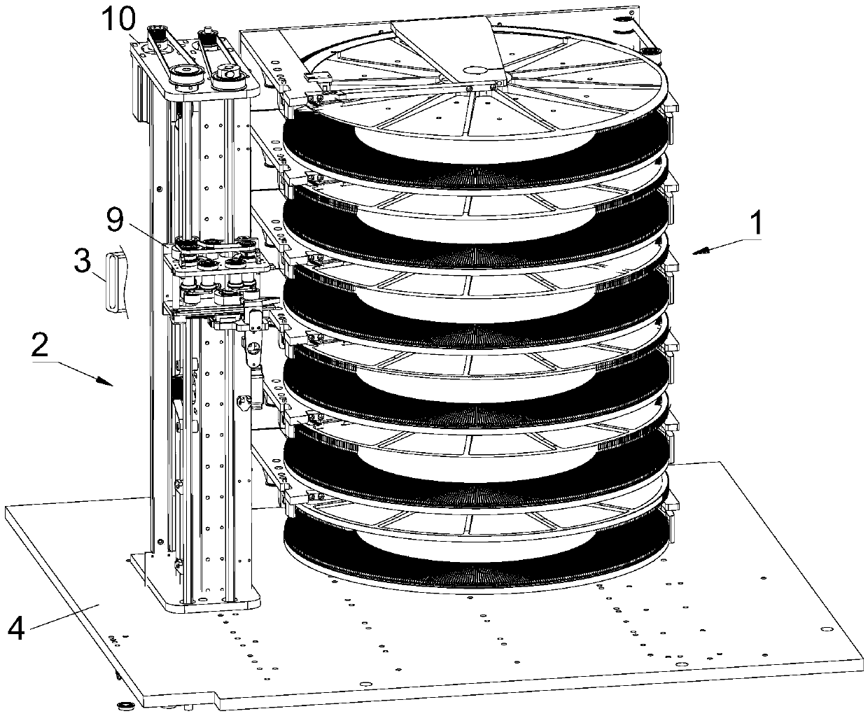 A large-capacity smart card collector