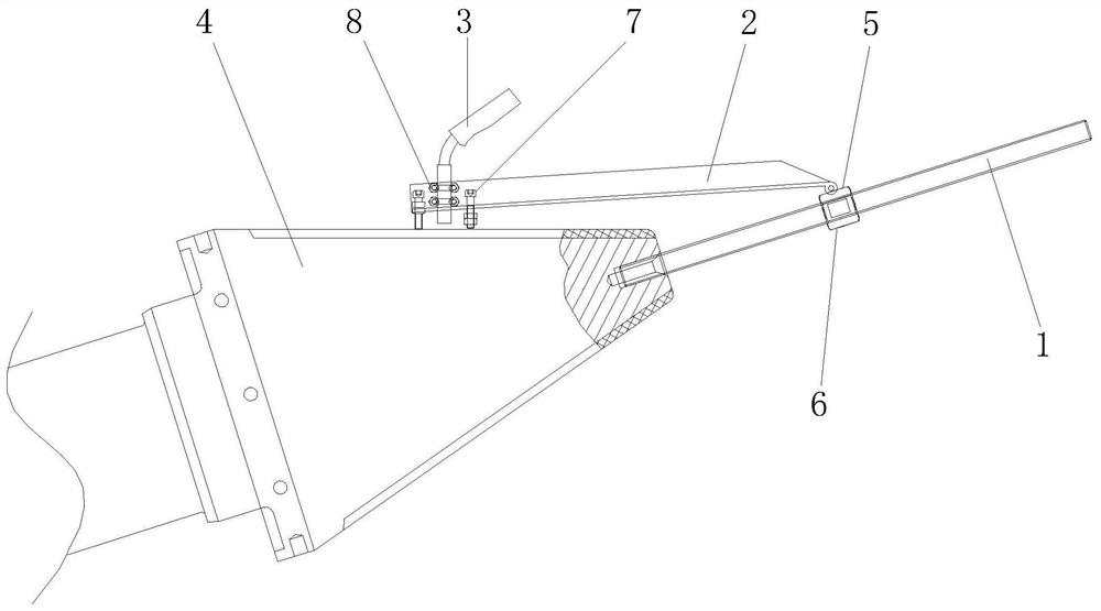 On-line surfacing device and method for cone roller of ring rolling machine