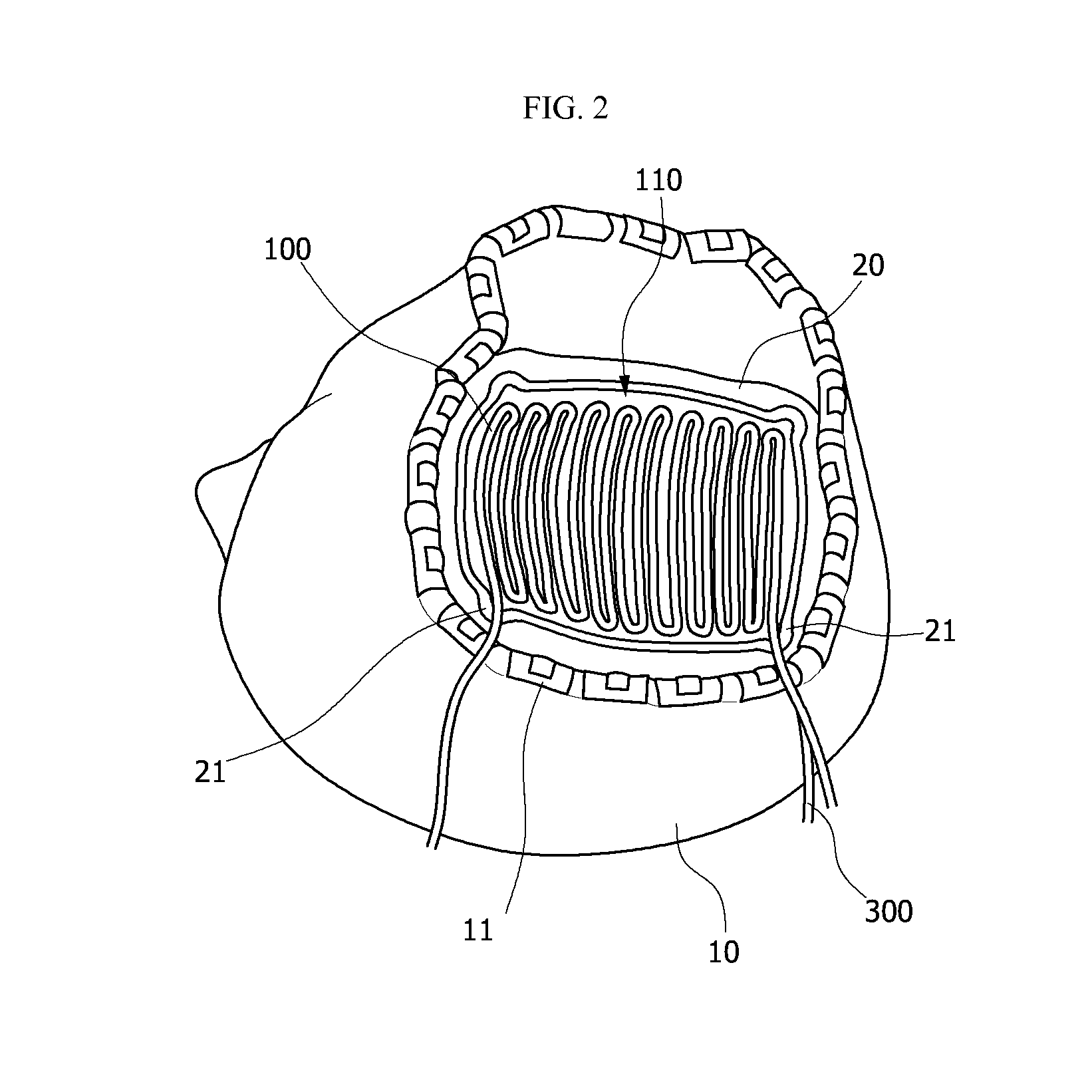 Brain Cooling Device for Craniotomy Patient Having Drainage Function