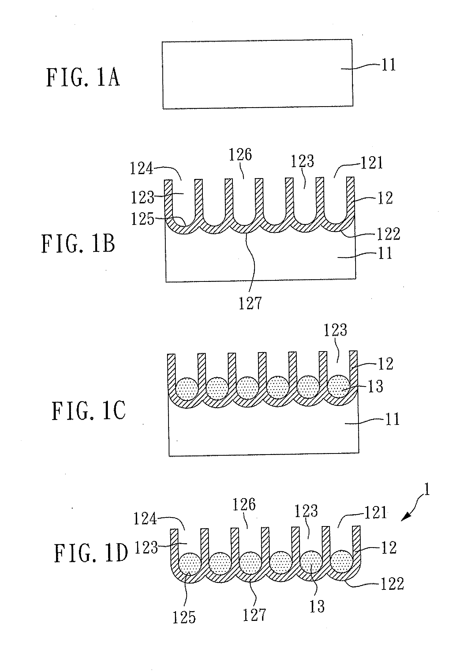 Sensor chip for biomedical and micro-nano structured substances and method for manufacturing the same
