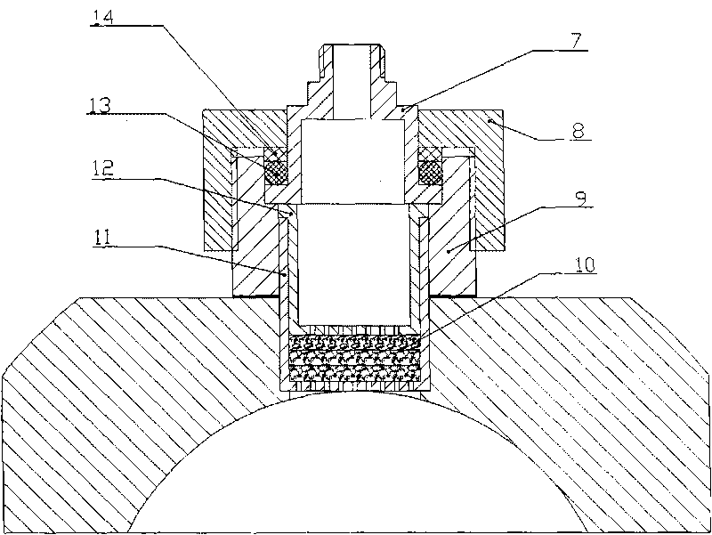 Device for testing burning rate of multi-residue solid propellant