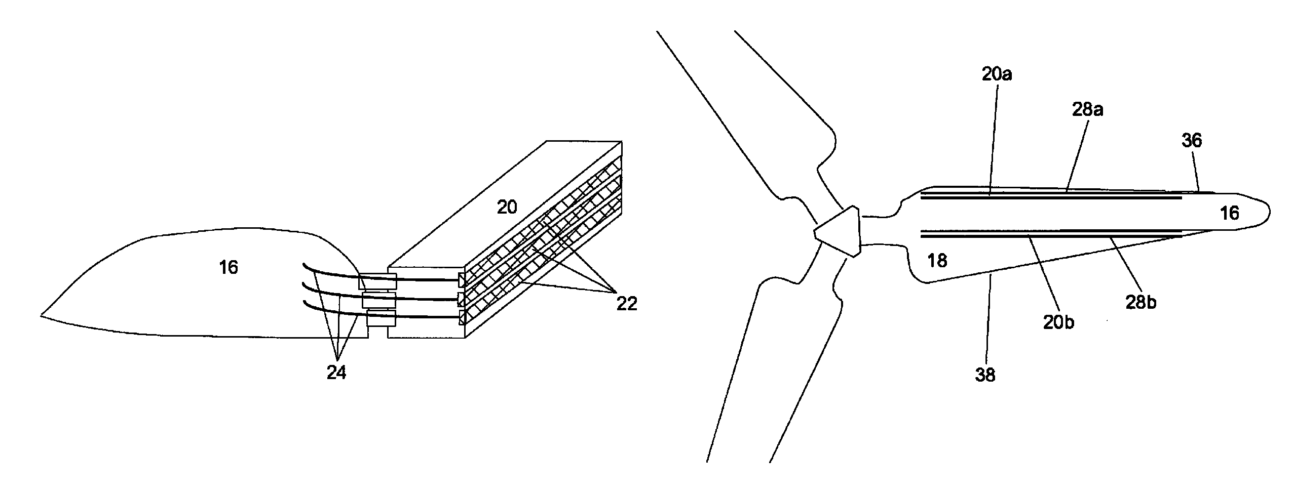 Methods and system for providing power and signals in a turbine