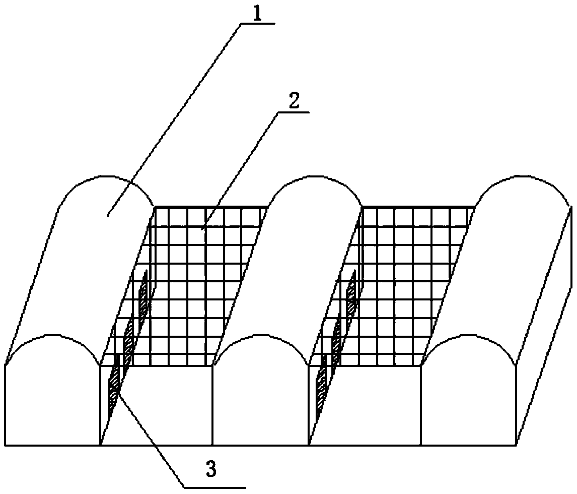 A kind of parallel multi-column Hakka enclosure type greenhouse