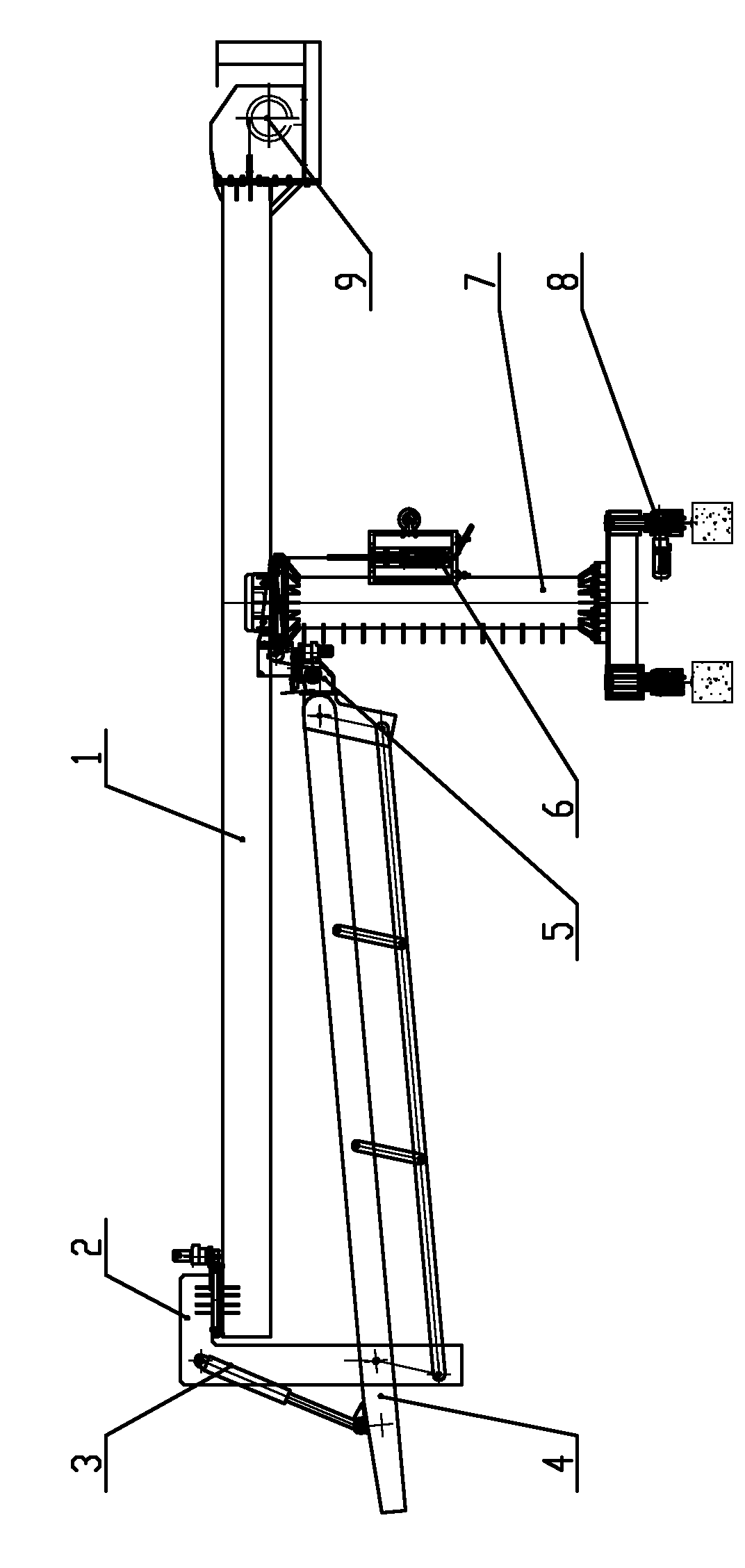 Automatic plumb suspension device for crank arm window cleaner