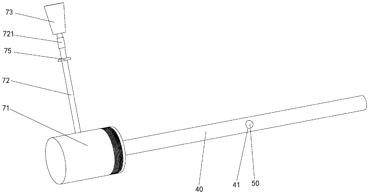 Simplified combination for knee joint cavity lavage