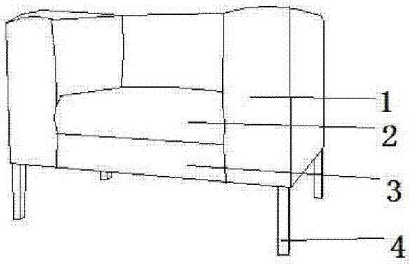 Folding-stored inflatable two-in-one sofa bed