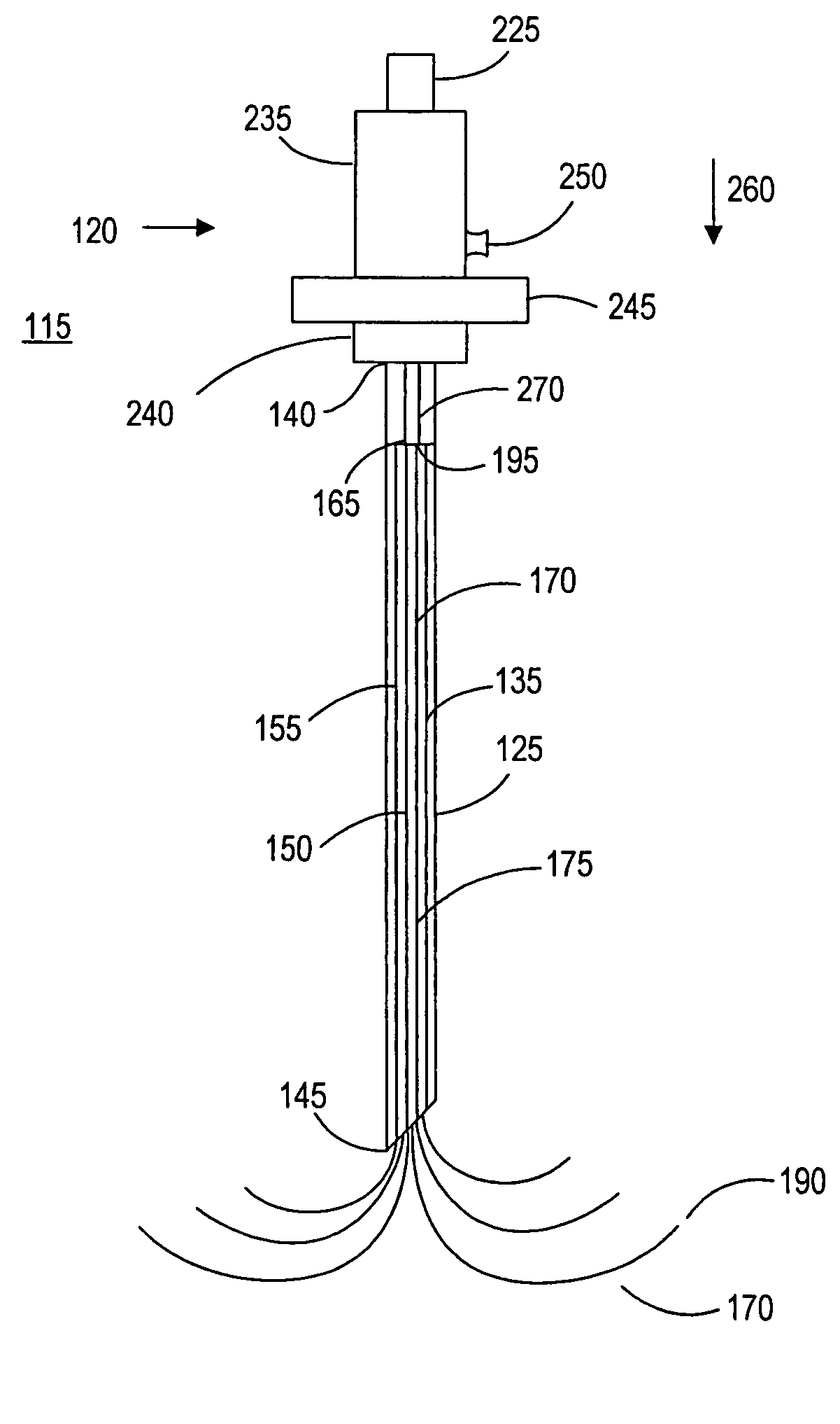 Articulating radio frequency probe handle
