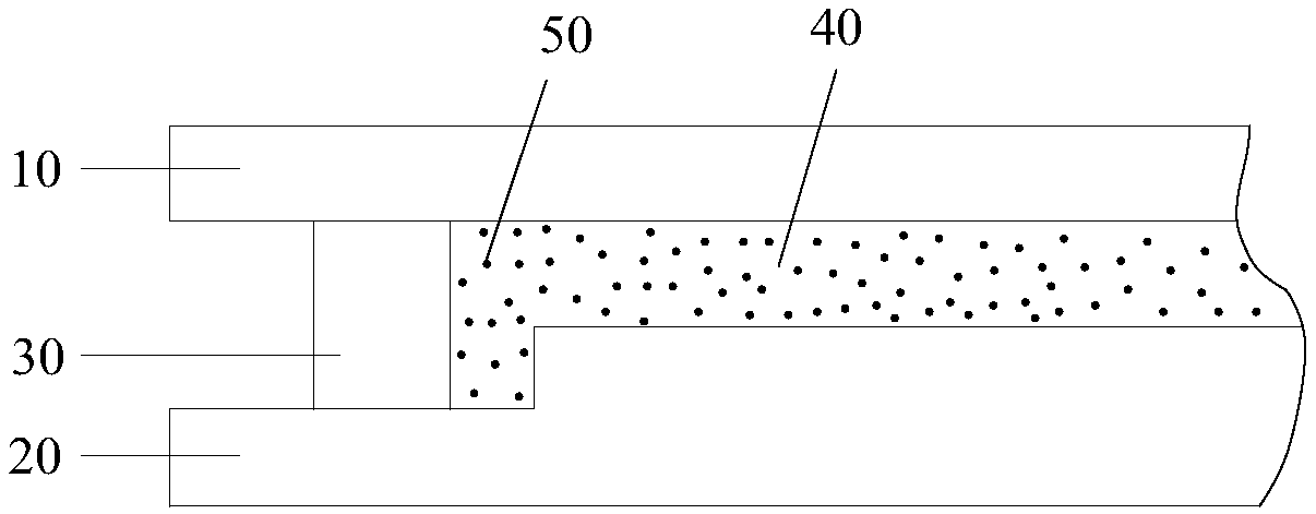 Packaging adhesive, packaging structure and adhesive spreading device