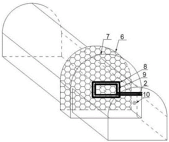 Anti-impact airtight device of integrated goaf monitoring system